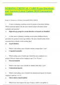 NURS  PEDS Infant&comma; Child&comma; And Adolescent Nutrition Exam-Questions and Answers 100&percnt; Verified