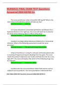 NURS6521 FINAL EXAM TEST Questions Answered 2024 RATED A&plus;&period;pdf
