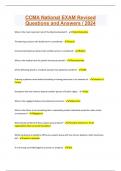 CCMA National EXAM Revised Questions and Answers &sol; 2024