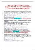NURS 142 MIDTERM EXAM 2024 QUESTIONS AND DETAILED CORRECT ANSWERS| ALREADY GRADED A+
