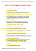 ATI RN MATERNITY PROCTORED EXAM
