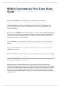 NR224 Fundamentals Final Exam  Questions With Correct Answers 2024