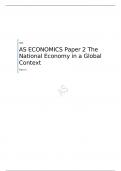 AQA  AS ECONOMICS Paper 2 The National Economy in a Global Context  QUESTION PAPER  FOR JUNE 2023  