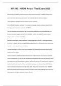 NR 546 &sol; NR546 Actual Final Exam 2023