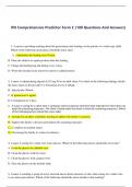 RN Comprehensive Predictor Form C &lpar;180 Questions And Answers&rpar;