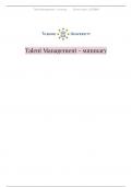 Summary complete of Talent Management (761006-B-6) 