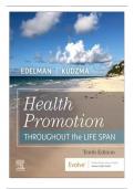 Test Bank For Health Promotion Throughout the Life Span 10th Edition by Carole Lium Edelman||ISBN NO:10,0323761402||ISBN NO:13,978-0323761406||All Chapters 1-25||Complete Guide A+