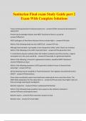 Sanitarian Final exam Study Guide part 2 Exam With Complete Solutions