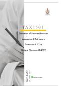 TAX1501 Assignment 02 Answers Semester 1 2026