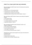 CRISC FULL EXAM QUESTIONS AND ANSWERS