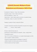 USAHS Domain Midterm Exam Questions and Answers 100% Pass
