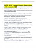 BIOD 121 &lpar;Portage&rpar;&colon; Module 3 questions with answer -2024