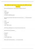 BIO 1404 A Grade Exam |Questions & 100% Correct Answers