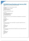 MCB2010 Exam Questions and Answers 2024