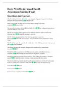 Regis NU650&colon; Advanced Health Assessment&sol;Nursing Final