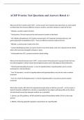 ACRP Practice Test Questions and Answers Rated A&plus;