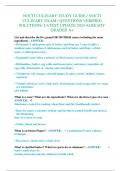 NOCTI CULINARY STUDY GUIDE &sol; NOCTI  CULINARY EXAM &sol; QUESTIONS VERIFIED  SOLUTIONS&sol; LATEST UPDATE 2024 