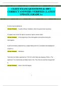 CLEET EXAM | QUESTIONS & 100%  CORRECT ANSWERS (VERIFIED) | LATEST  UPDATE | GRADEA+ 