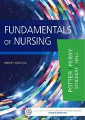 Test Bank - Fundamentals of Nursing, 9th Edition (Potter, Perry, 2023), Chapter 1-50 | All Chapters