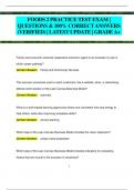 FOODS 2 PRACTICE TEST EXAM &vert;  QUESTIONS & 100&percnt; CORRECT ANSWERS  &lpar;VERIFIED&rpar; &vert; LATEST UPDATE &vert; GRADEA&plus;
