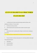 ATI PN FUNDAMENTALS PROCTORED EXAM 2024/2025