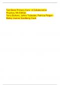 Test Bank Primary Care : A Collaborative  Practice, 5th Edition Terry Buttaro, JoAnn Trybulski, Patricia PolgarBailey Joanne Sandberg-Cook
