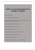 INTRO TO A&P EXAM QUESTION &  CORRECT ANSWER