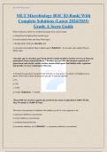 Comprehensive&semi; MLT Microbiology Exams Questions And Answers&sol;Verified 2024&sol;2025 Score Guide