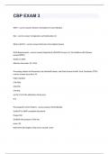 CBP EXAM 3 Question With 100&percnt; Correct Answers