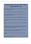 Study Guide Test For A&P Fully  Covered (Ch 1-4)