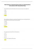 Mold Assessor Technician Exam &lpar;100 out of 100&rpar; Questions and answers &lpar;100&percnt; Guaranteed Pass&rpar;