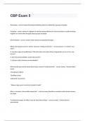 CBP Exam 5 Question With Comprehensive Answers&period;