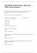 Ohio MPJE Sullivan Exam  2024 with 100&percnt; correct answers