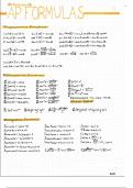 Formula and Theorem Reference Sheet for the AP Calculus AB Exam