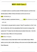 MISY-5325 Quiz 2 Questions and Answers &lpar;2024 &sol; 2025&rpar; &lpar;Verified Answers&rpar;