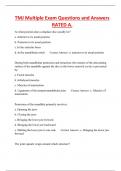 TMJ Multiple Exam Questions and Answers RATED A&period;