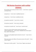 TMJ Review Questions with verified  solutions&period;
