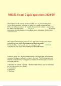 NR222 Exam 2 quiz questions 2024/25