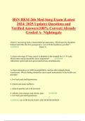 BSN HESI 266 Med Surg Exam (Latest 2024/ 2025 Update) Questions and Verified Answers|100% Correct| Already Graded A- Nightingale