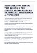 NEW GENERATION 2024 CPO TEST QUESTIONS AND CORRECT ANSWERS VERIFIED BY EXPERTS-ALREADY GRADED A&plus; TOPSCORE&excl;&excl;&excl;