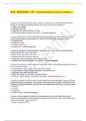 Exit&period; 2023&sol;2024 ATI Comprehensive Exam Graded A&plus;