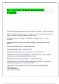 ESTHETICS Oregon State Board Practice Exam With 100&percnt; Correct Answers