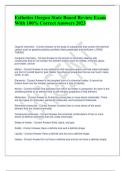 Esthetics Oregon State Board Review Exam With 100&percnt; Correct Answers