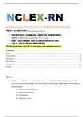 NCLEX-RN {NATIONAL COUNCIL LICENSURE EXAMINATION [FOR] REGISTERED NURSES (RN)} TEST BANK FOR Integumentary |NCLEX-RN QUESTIONS WITH ANSWERS AND RATIONALES