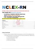 NCLEX-RN {NATIONAL COUNCIL LICENSURE EXAMINATION [FOR] REGISTERED NURSES (RN)} TEST BANK FOR  Emergency Nursing |NCLEX-RN QUESTIONS WITH ANSWERS AND RATIONALES