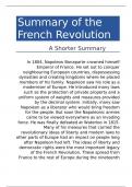 Summary of the French Revolution