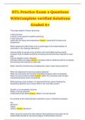 HTL Practice Exam 2 Questions With Complete verified Solutions Graded A&plus;