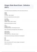 Oregon State Board Exam - Esthetics 2024&sol;2025 Questions With Verified Solutions&period;
