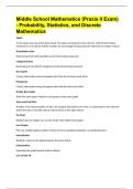 Middle School Mathematics (Praxis II Exam) - Probability, Statistics, and Discrete Mathematics