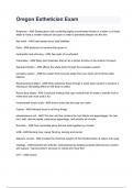 Oregon Esthetician Exam 2024&sol;2025 Questions With Verified Solutions&period;